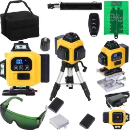 poziomica-laserowa-360-laser-krzyzowy-4d-zestaw-statyw