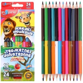 inspiria-kredki-olowkowe-trojkatne-dwustronne-24-kolory
