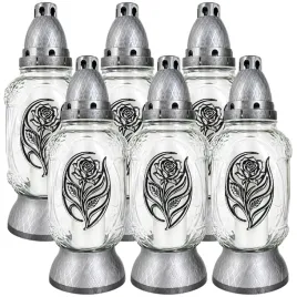 cer-far-znicz-lampion-szklany-cmentarny-srebrna-roza-6-sztuk
