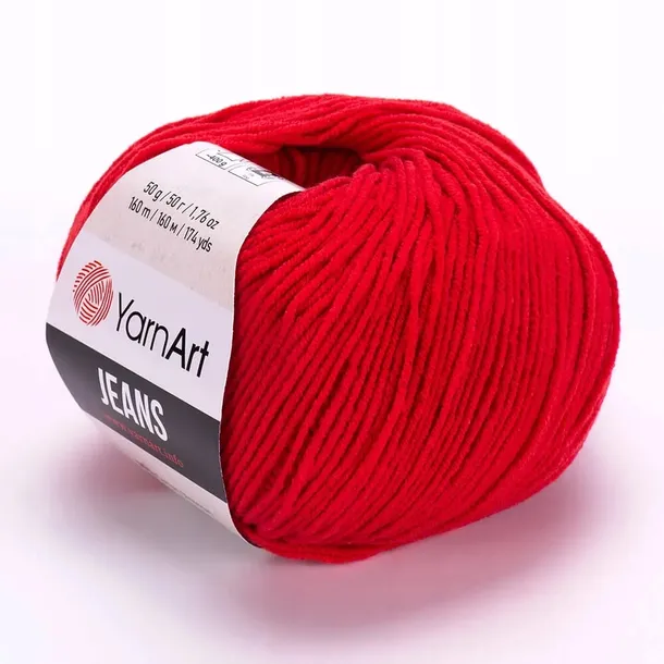 Włóczka YARN ART JEANS color 90 Czerwony