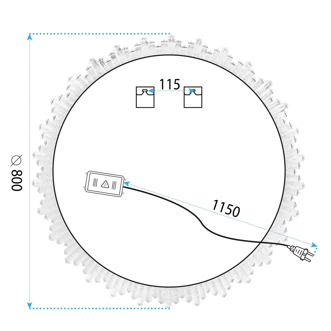 tutumi-lustro-led-x013-80x80-cm