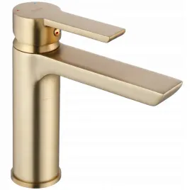bateria-umywalkowa-stojaca-rea-argus-zlota-szczotkowana-niska-16-cm