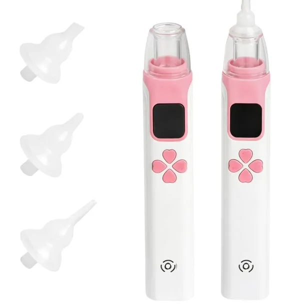 ASPIRATOR DO NOSA DLA DZIECI ODCIĄGACZ KATAR ELEKTRYCZNY USB 4 KOŃCÓWKI