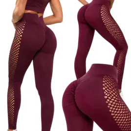 legginsy-damskie-push-up-modelujace-dlugie-wysoki-stan-fitness-bordowe-s-m