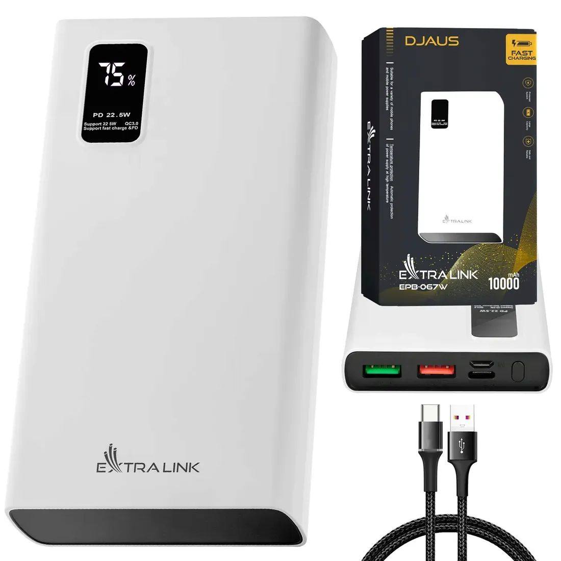 power-bank-10000mah-fast-charging-usb-c-extralink-stan-nowy