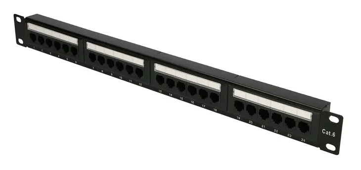 patchpanel-extralink-cat6-utp-v2-24-porty-stan-nowy