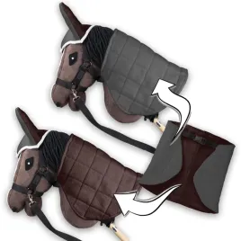 derka-dwustronna-i-nauszniki-skippi-dla-hobby-horse-szary-i-braz