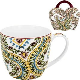 porcelanowy-kubek-460-ml-w-koszyczku-do-kawy-herbaty-ethnic-estrella