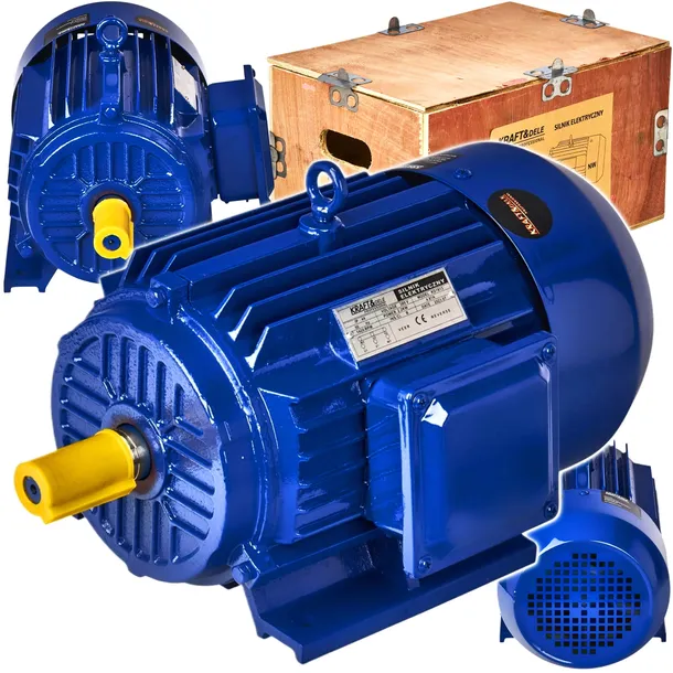 SILNIK ELEKTRYCZNY TRÓJFAZOWY 3-FAZ 380V 1420rpm 2,2kW 2200W 3KM WAŁEK 28mm