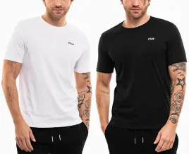 koszulki-meskie-fila-zestaw-komplet-2-szt-t-shirt-sportowe-biala-czarna-xl
