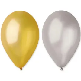 balony-gm90-metalik-zloty-i-srebrny-gemar-10-50-szt
