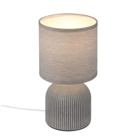 lampa-nocna-stolowa-e14-ceramiczna-abazur-szara-salon-sypialnia-28-cm