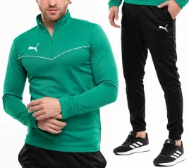 dres-komplet-meski-puma-sportowy-treningowy-bluza-spodnie-teamrise-r-l