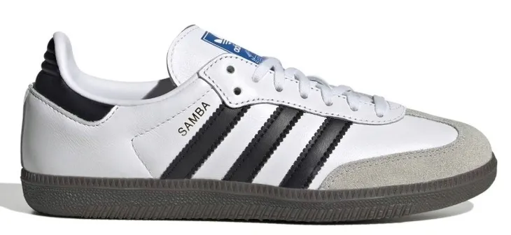 39 1/3 Buty Skórzane Adidas Originals SAMBA Białe sportowe klasyczne IE3675