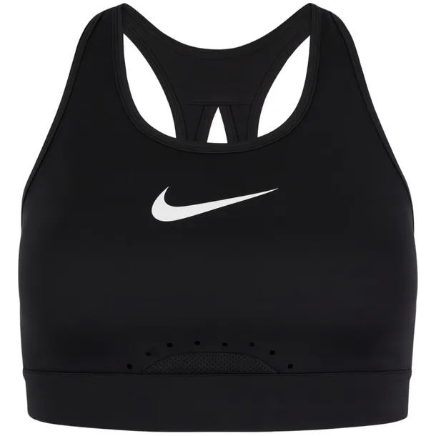 Stanik sportowy Nike Dri-FIT Swoosh DD0428-010 czarny r. S damski niski