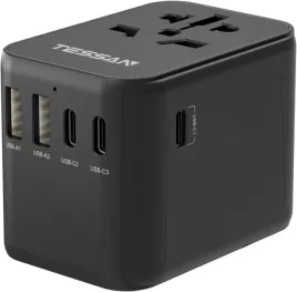 adapter-podrozny-tessan-uniwersalny-2-usb-3-type-c-2500w-czarny