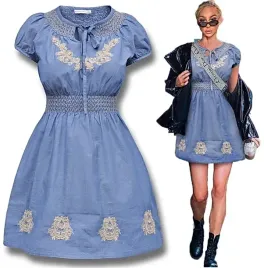 162-sukienka-jeans-baby-doll-kokarda-niebieska-lekka-wiosna-lato-haft-l