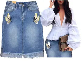 e1185-spodnica-jeans-denim-klasyczna-rozciecie-m