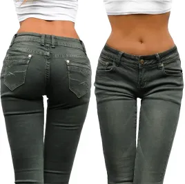 fa244-khaki-spodnie-damskie-jeansy-rurki-sexi-xxs