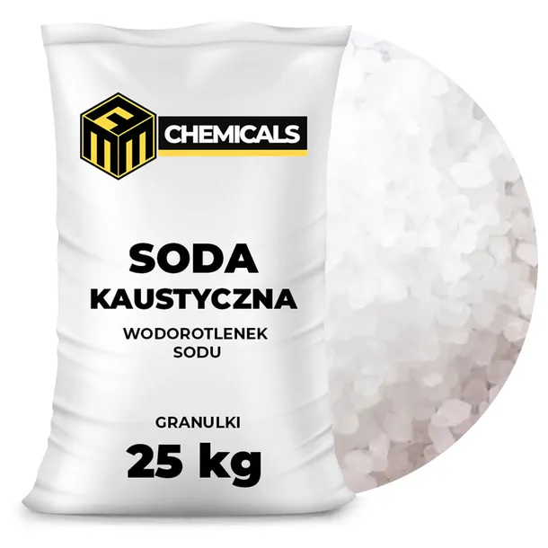 WODOROTLENEK SODU 25KG SODA KAUSTYCZNA GRANULKI udrażnianie rur kanalizacja