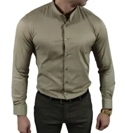 koszula-elegancka-ze-stojka-slim-fit-bezowa-esp013-l