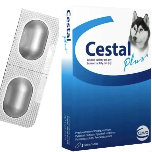 Tabletki na odrobaczenie dla psa Ceva Cestal Plus 2 sztuki