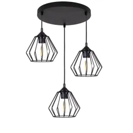 lampa-sufitowa-wiszaca-diament-black-loft-led-e27