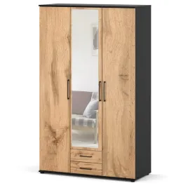 szafa-z-lustrem-120-cm-czarna-dab-wotan-garderoba-na-ubrania-do-sypialni