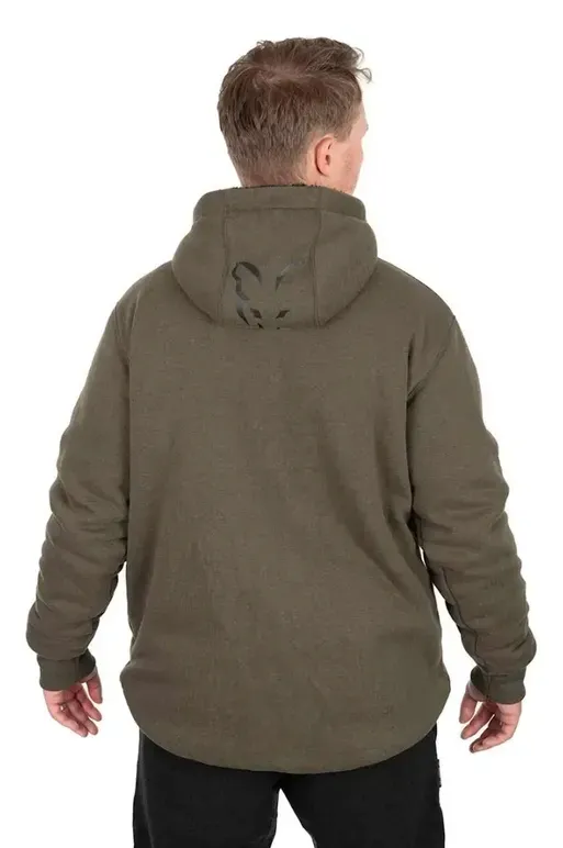 fox-collection-sherpa-jacket-green-black-roz-m-stan-nowy