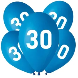 balony-liczba-30-niebieski-godan-12-5-szt