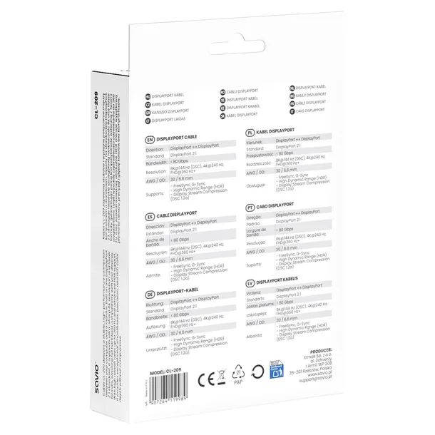 kabel-displayport-2-1-savio-cl-209-1m-waga-z-opakowaniem-0-091-kg