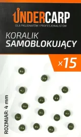 undercarp-koralik-zielony-4mm-samoblokujacy