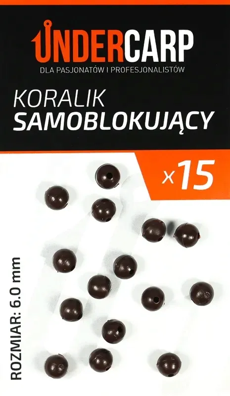 undercarp-koralik-6mm-brazowy-samoblokujacy