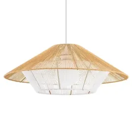 lampa-wiszaca-japandi-11156-kapelusz-krata-drewniana-metalowa-biala