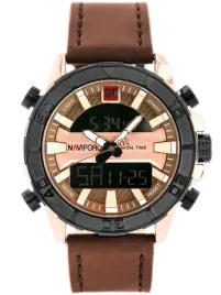 zegarek-meski-naviforce-nf9114-brazowy-pasek-skorzany-podswietlenie