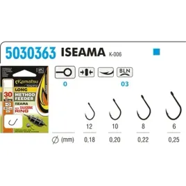 kamatsu-haczyki-method-iseama-z-gumka-roz-6-30-cm