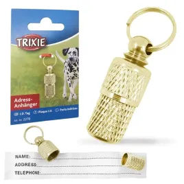 adresowka-identyfikator-dla-psa-trixie-metalowa-zl
