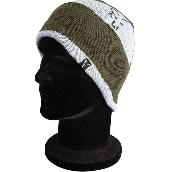 czapka-fox-green-silver-beanie-stan-nowy