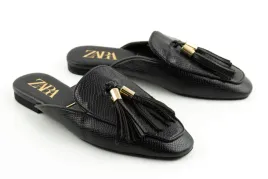 buty-damskie-zara-czarne-z-fredzlami-eleganckie