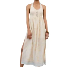 sukienka-damska-zara-combination-crochet-midi-na-lato-wiazana-na-szyi