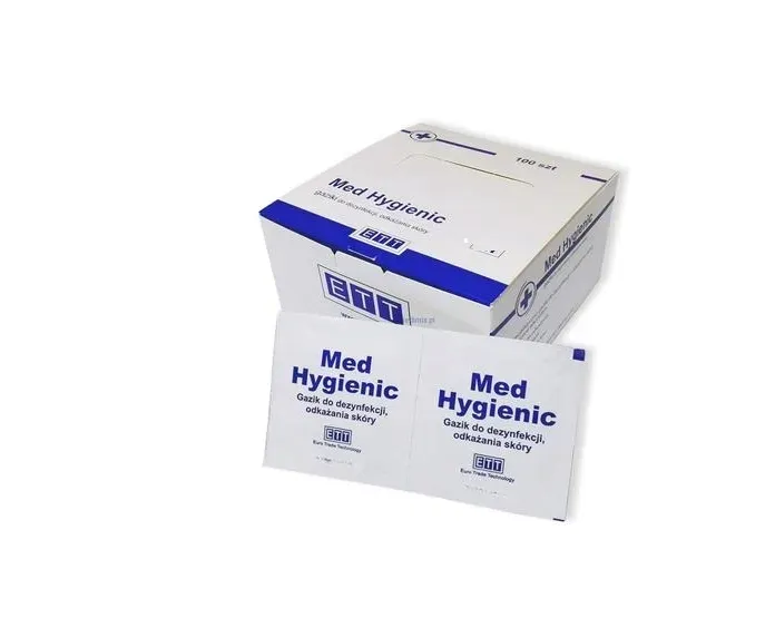 Gazik do dezynfekcji Med Higienic L 12,5x12 cm 100szt