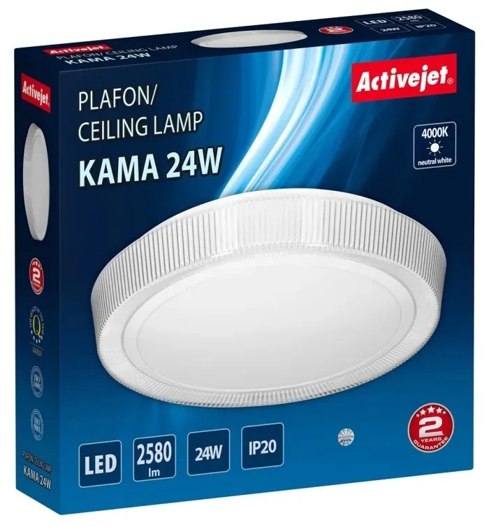 plafon-sufitowy-led-activejet-aje-kama-24w-stan-nowy
