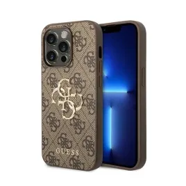 guess-4g-big-metal-logo-etui-iphone-15-pro-brazowy