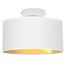 lampa-plafon-zyrandol-walec-abazur-zloto-gold-e27
