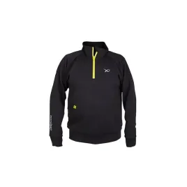 matrix-bluza-minimal-black-marl-1-4-zip-sweater-m