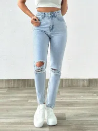 fc11201-shein-petite-spodnie-jeansy-rurki-przetarcia-wysoki-stan-18-l