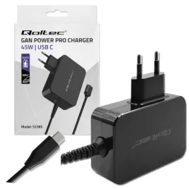 qoltec-ladowarka-gan-power-pro-or-1xusb-c-or-45w-or-5-20v-or-2-25-3a-or-czarna