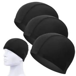 elastyczne-czepki-kapielowe-3-szt-czepek-plywacki-na-basen-wode-czarny