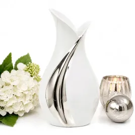 wazon-na-kwiaty-bialy-srebrny-ceramika-14-x-26cm-glamour