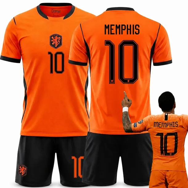 KOMPLET PIŁKARSKI KOSZULKA MEMPHIS DEPAY MISTRZOSTWA ŚWIATA 2026 HOLANDIA